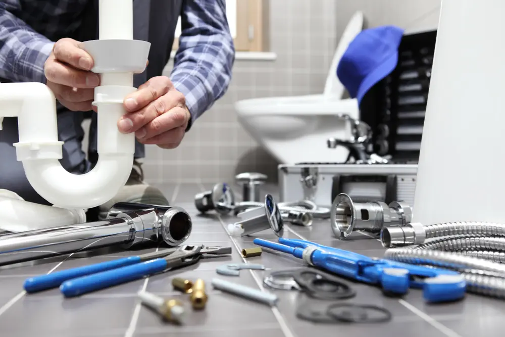 Plumber working on various commercial projects including retail, office, and tenant improvements